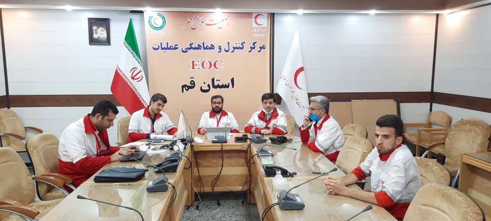جمعیت هلال احمر استان قم در آماده باش کشوری ساعت صفر زلزله فرضی سمنان
